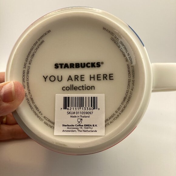Starbucks Global City Paris"You Are Here"Ceramic Coffee Mug 414ml NEW No Box - Picture 4 of 4